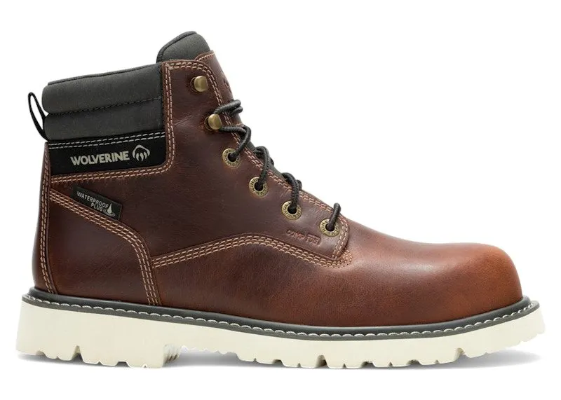Wolverine Revival Waterproof Composite Toe Boots Rust Brown | W241016