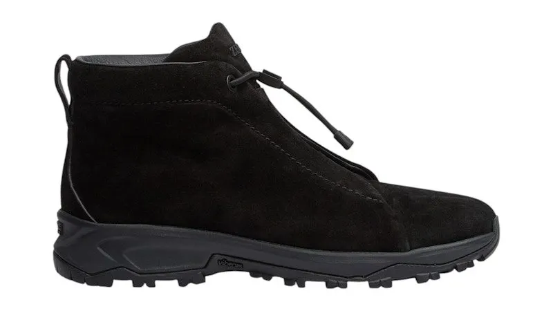 Zegna Suede Triple Stitch Vetta Sneakers Black | LHNVB.S5809Z.NEE