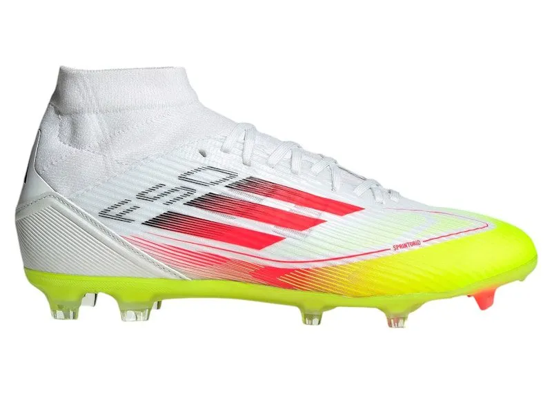adidas F50 League Mid-Cut FG/MG Cloud White Lucid Red Solar Yellow | IE1459