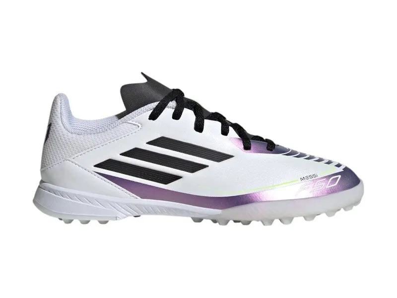 adidas F50 League Turf Messi Cloud White Core Black Purple | IE9082