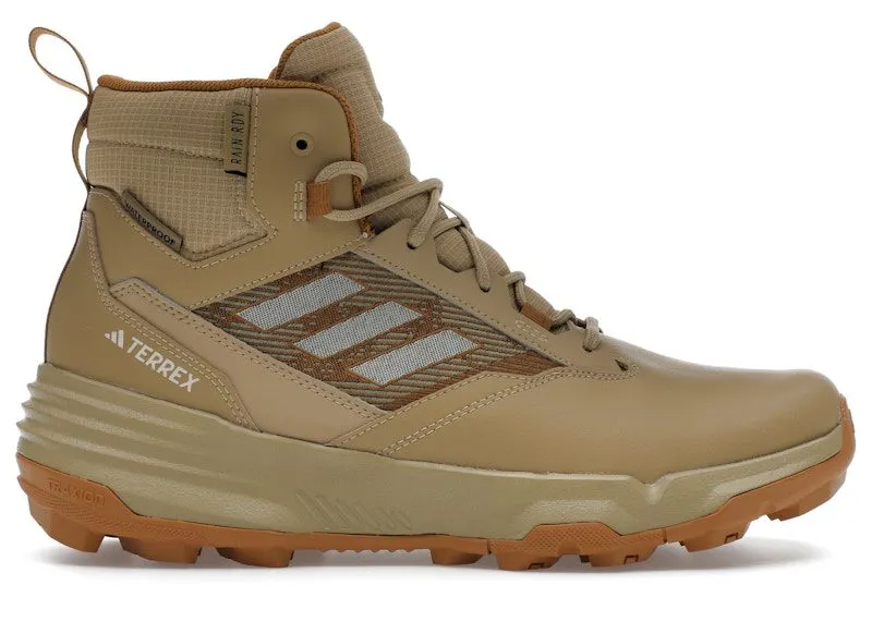 adidas Terrex Unity Leather Mid Rain.RDY Beige Tone Ecru Tint Mesa | IF4978