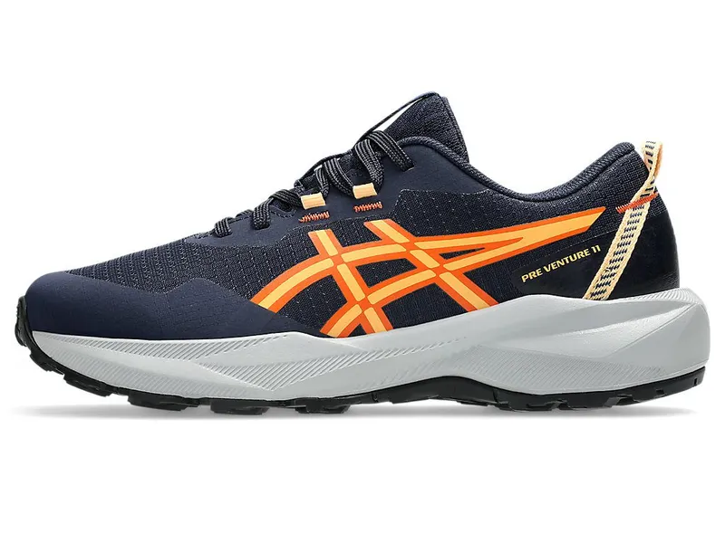 ASICS PRE VENTURE 11 GS “Barely Rose / Faded Plum” “Midnight/Orange Glow” | 1014A378-402