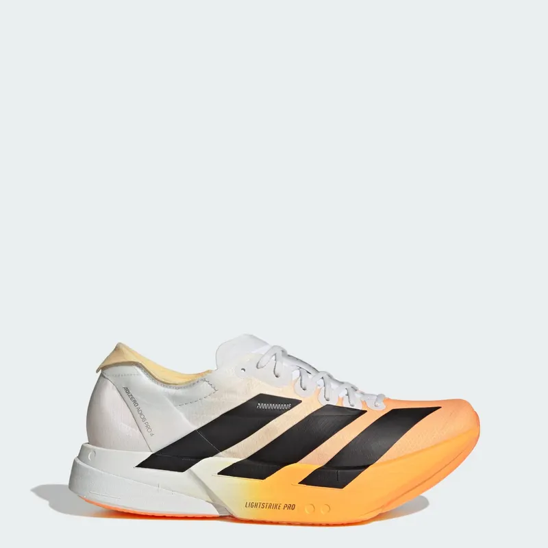 Adidas ADIZERO ADIOS PRO 4 HARDLOOPSCHOENEN Lucid Tangerine / Core Black / Crystal White | KI4780