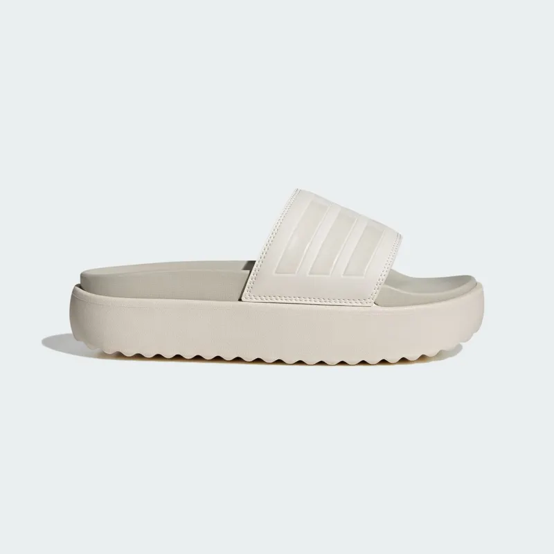Adidas adilette Platform Chalk White / Chalk White / Orbit Grey | IH8974