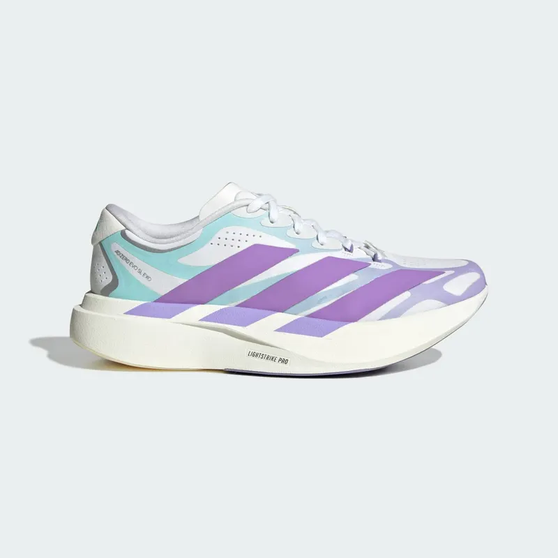 Adidas Adizero EVO SL EXO Cloud White / Violet Fusion / Pulse Mint “Cloud White/Violet/Pulse Mint” | KJ0433