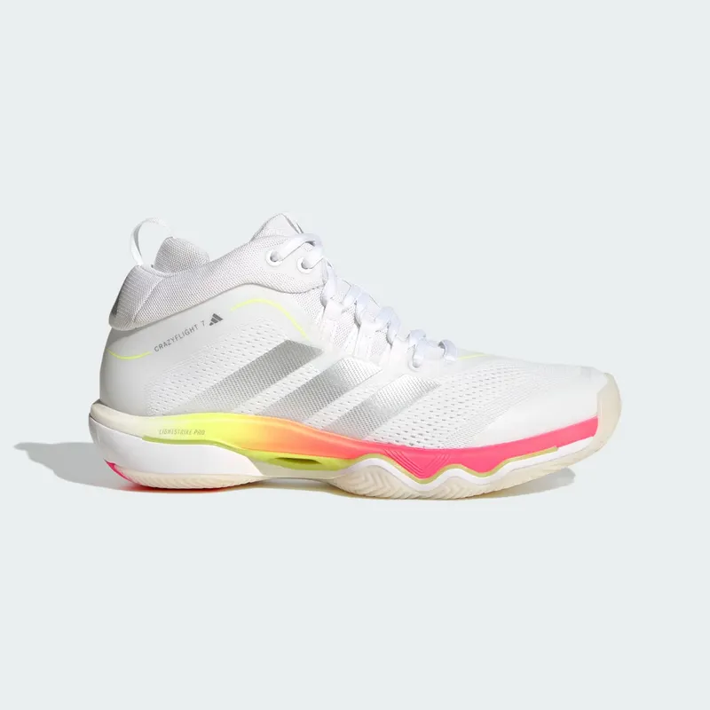Adidas CRAZYFLIGHT 7 Cloud White / Tech Grey Metallic / Solar Turbo | KJ5666