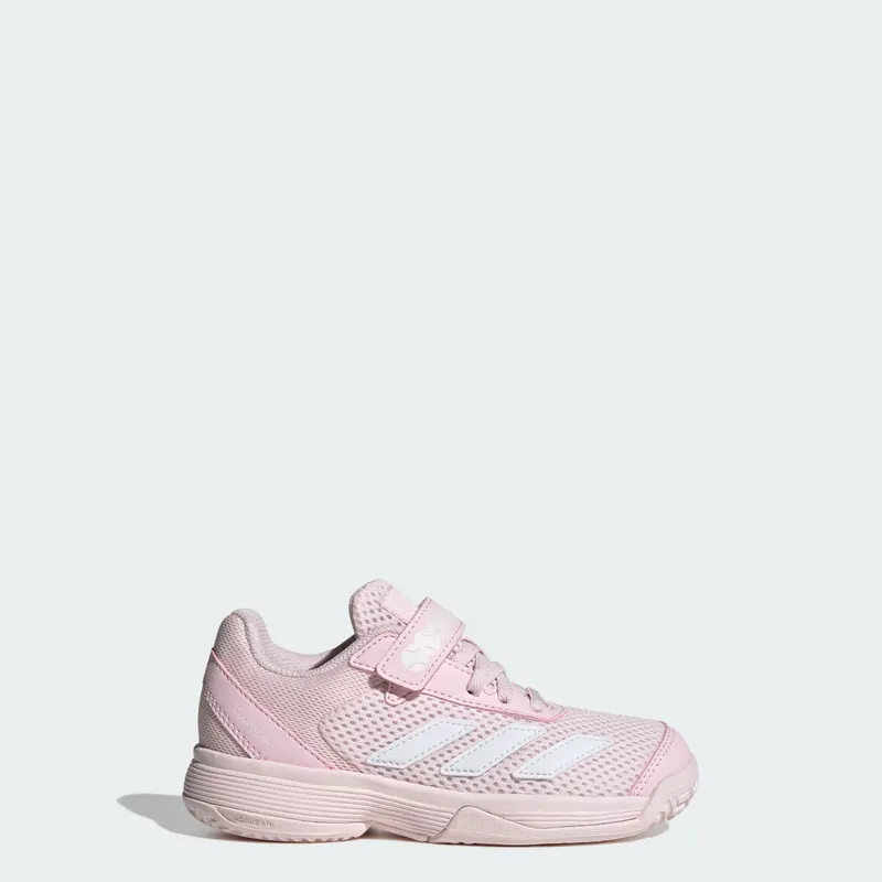 Adidas Courtflash Tennisschoenen met Klittenband Kids Distilled Pink / Cloud White / Distilled Pink “Pink Cloud/White/Pink” | KK3870
