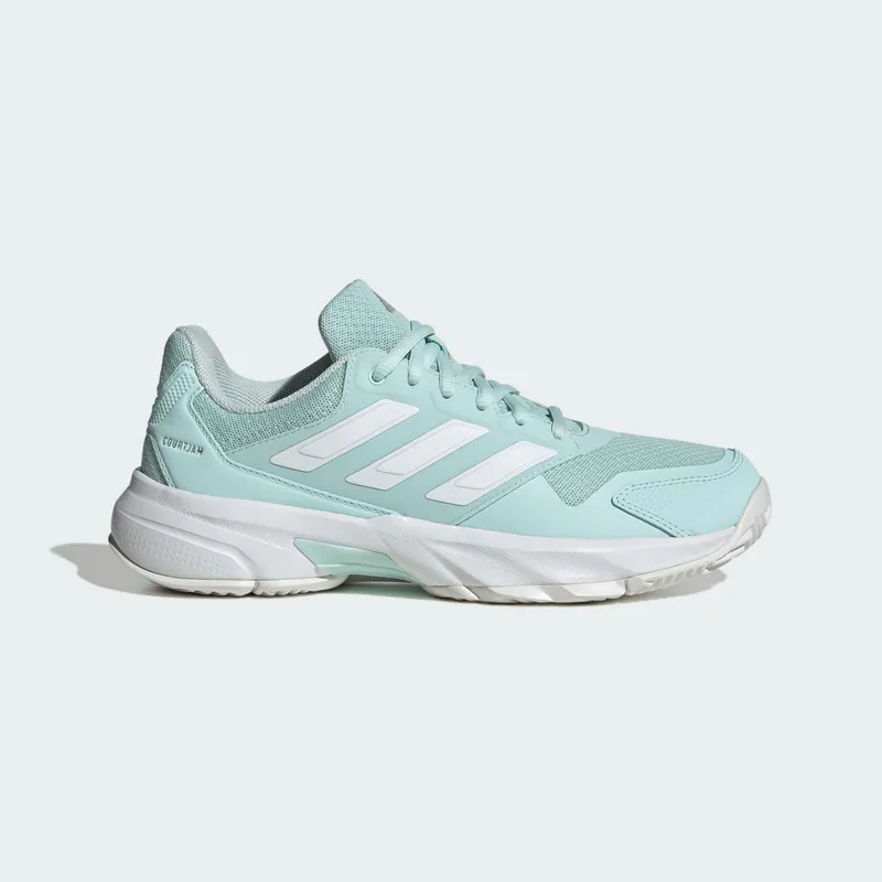 Adidas Courtjam Control 3 Tennis Halo Mint / Cloud White / Silver Metallic | KJ1904