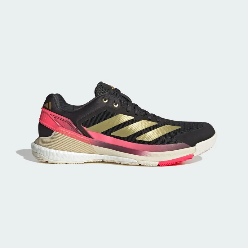 Adidas Crazyquick BOOST Padelschoenen Core Black / Gold Metallic / Solar Turbo | KJ1903