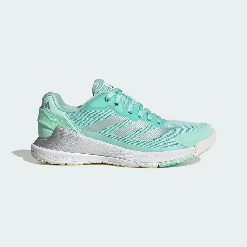 Adidas Crazyquick Lightstrike Padelschoenen Clear Mint / Silver Metallic / Cloud White | KI3588