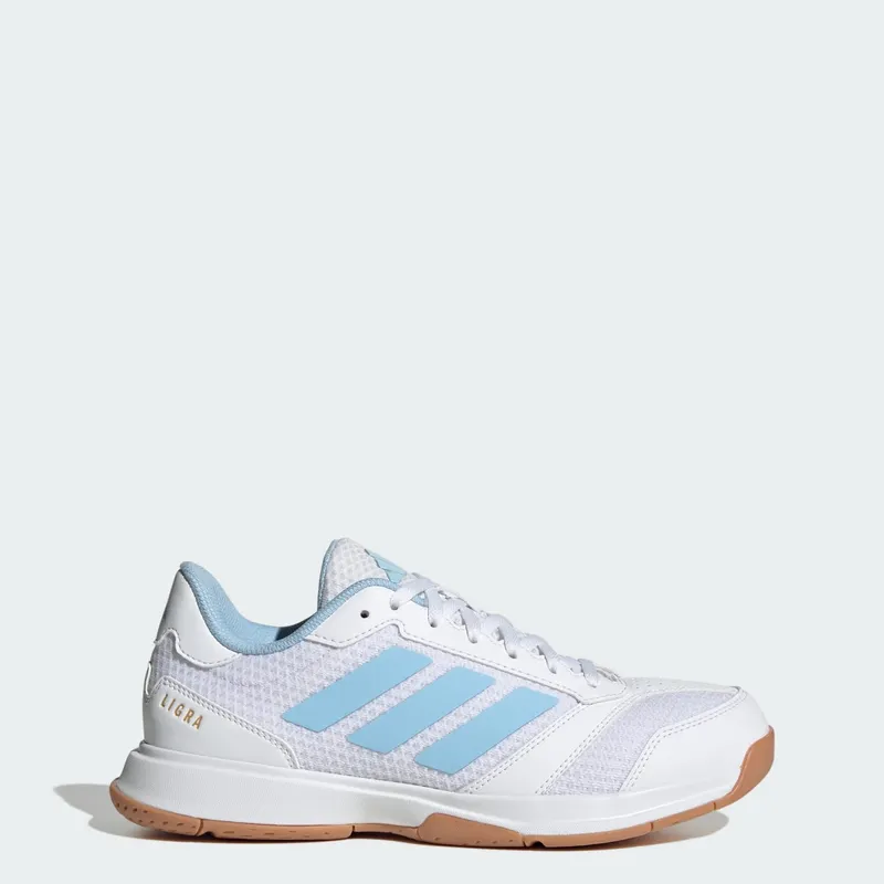 Adidas Ligra 8 Indoor Cloud White / Clear Sky / Gold Metallic | KK2041