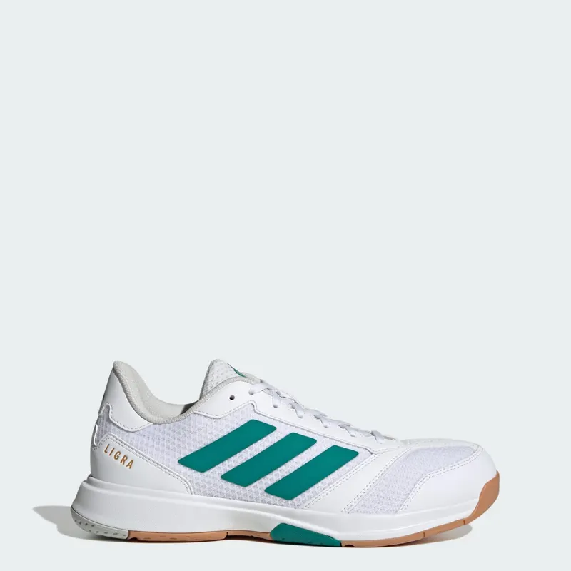Adidas Ligra 8 Indoor Cloud White / Equipment Green / Grey One | KK2044