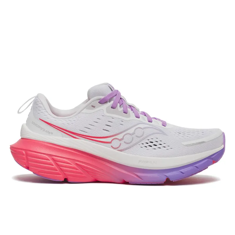 SAUCONY Guide 18 “White / Crocus” | S10998-241