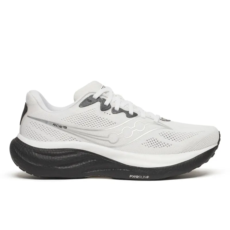 SAUCONY Ride 19 “White / Black” | S21055-103