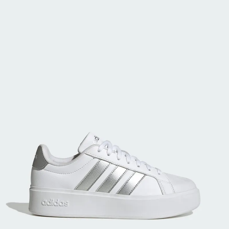 Adidas STREETTALK BOLD SCHOENEN Cloud White / Silver Metallic / Core Black | KJ3857