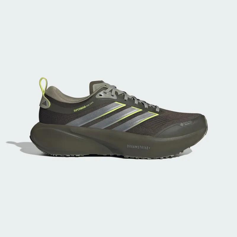 Adidas SUPERNOVA RISE 3 GTX HARDLOOPSCHOENEN Shadow Olive / Iron Metallic / Frozen Lemon | IH4655