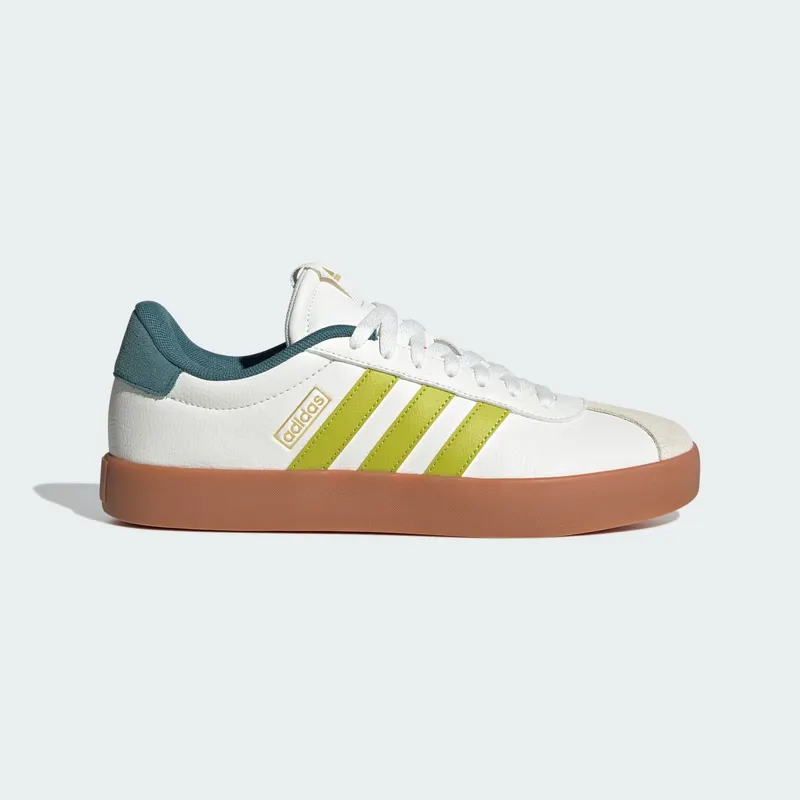 Adidas VL Court 3.0 Core White / Preloved Lime / Preloved Teal “Core White/Lime/Teal” | JR8636