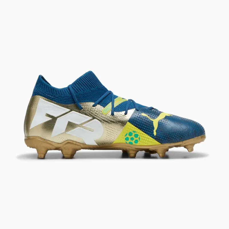 Puma Future 7 Match BNA FG AG GS Cleats “Marine Blue / Yellow” | 108083-01