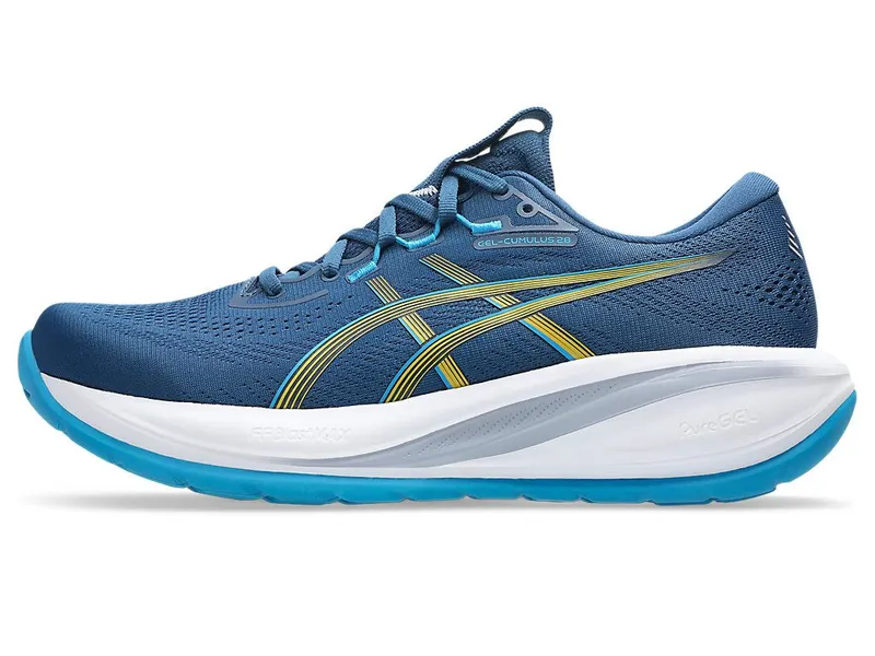 ASICS GEL-CUMULUS 28 “Twilight Blue / Yamabuki” | 1011C143-403