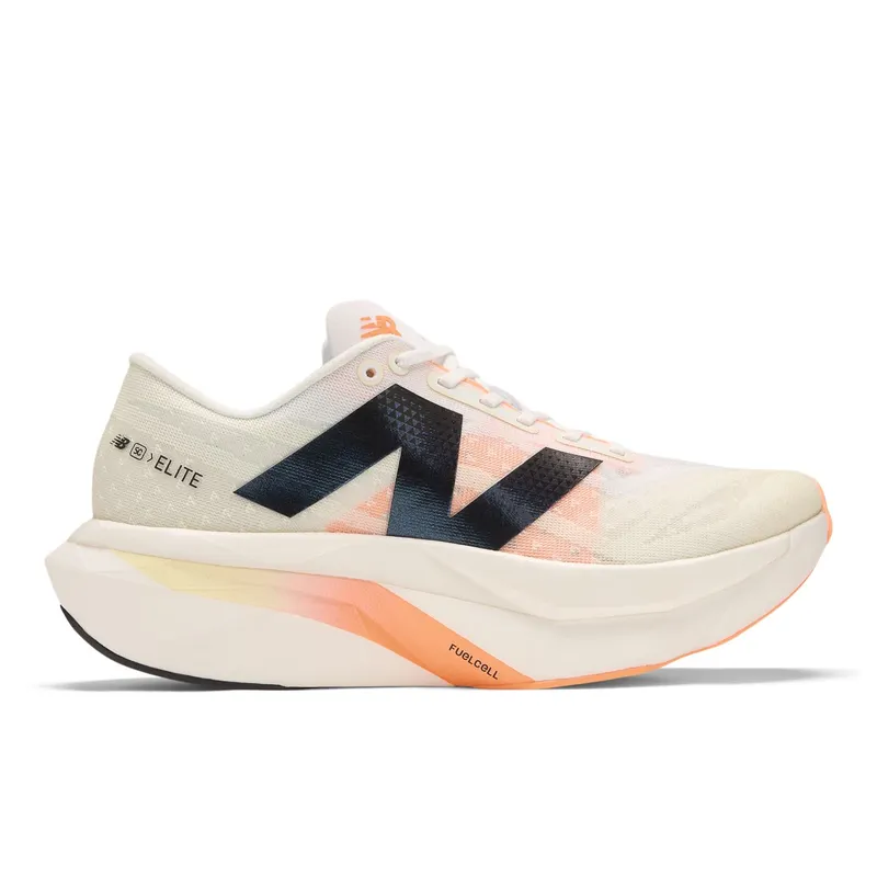 NEW BALANCE FuelCell SuperComp Elite v4 “White / Angora / Hot Mango” | WRCELCW4