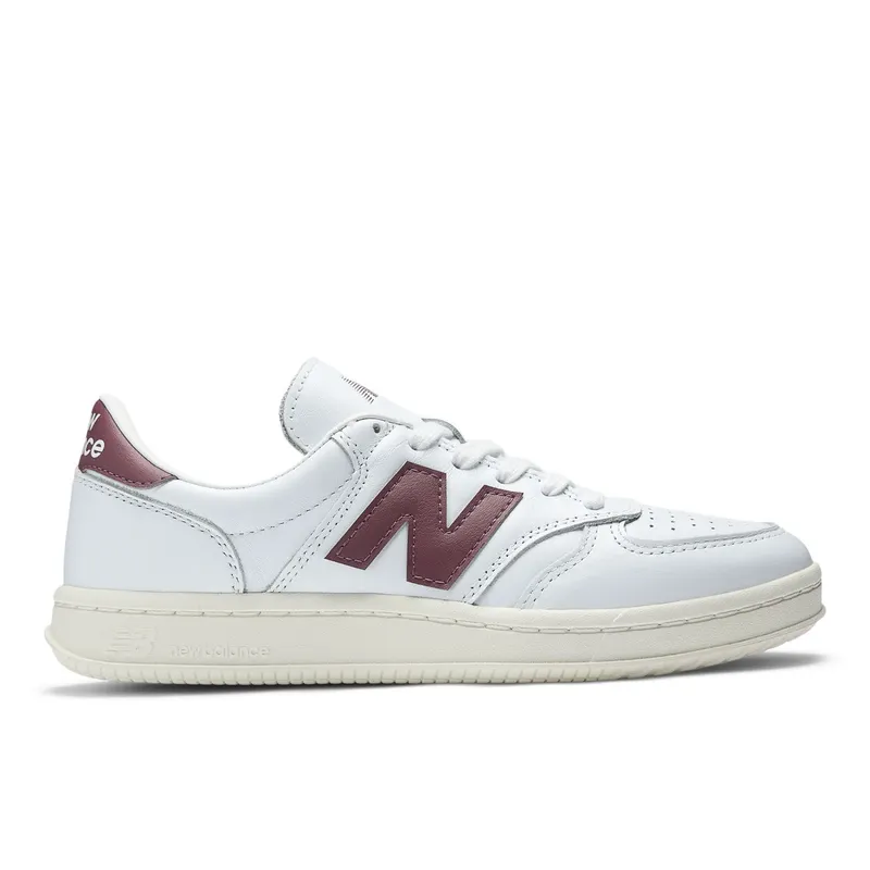 NEW BALANCE T500 “White / Washed Burgundy” | CT500LPB