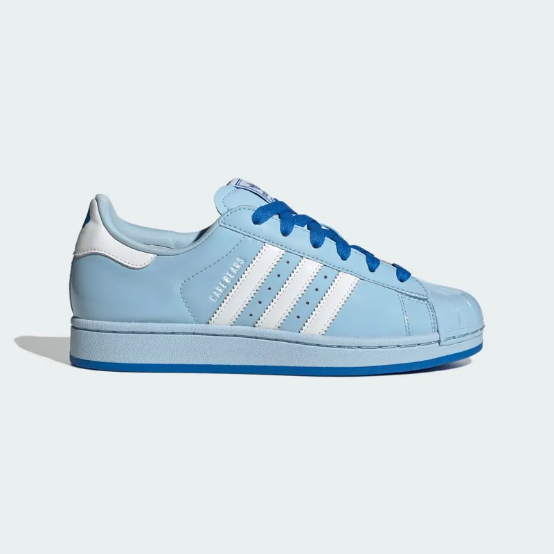 Care Bears x adidas Superstar “Clear Sky / Cloud White / Blue Bird” | KK4865