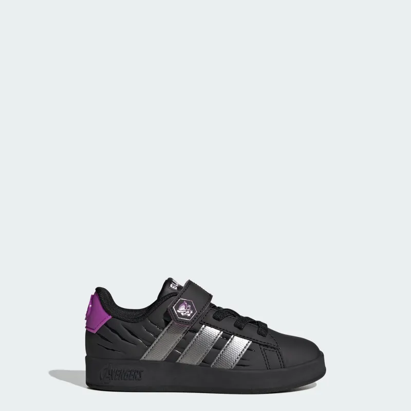 Adidas ADIDAS MARVEL AVENGERS GRAND COURT SCHOENEN KIDS Core Black / Iron Metallic / Purple Burst | KI9188