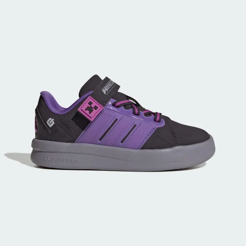 Adidas ADIDAS MINECRAFT LIGHTORAMA COURT SCHOENEN KIDS Aurora Black / Purple Rush / Purple Burst | KI9113