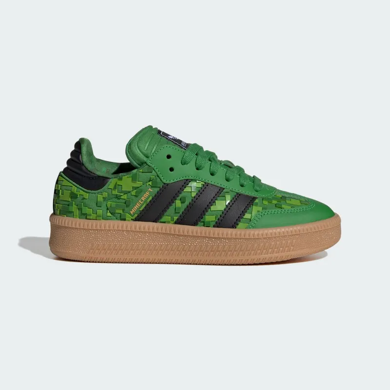 Adidas Samba XLG GS “Minecraft Green Black” “Green / Core Black / Cloud White” | IH1732