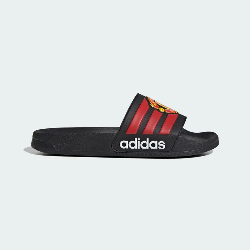 adidas Adilette Shower Slides Manchester United “Core Black / Red / Cloud White” | JS4963