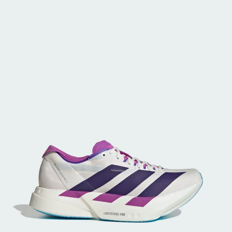 Adidas Adizero Adios Pro 4 “White Purple Semi Blue Burst” | JP6397