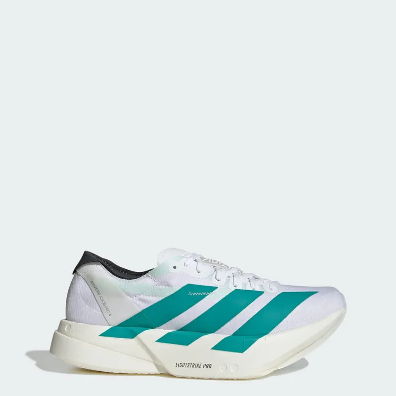 Adidas Adizero Adios Pro 4 “Cloud White Pure Teal Carbon” | JR1247