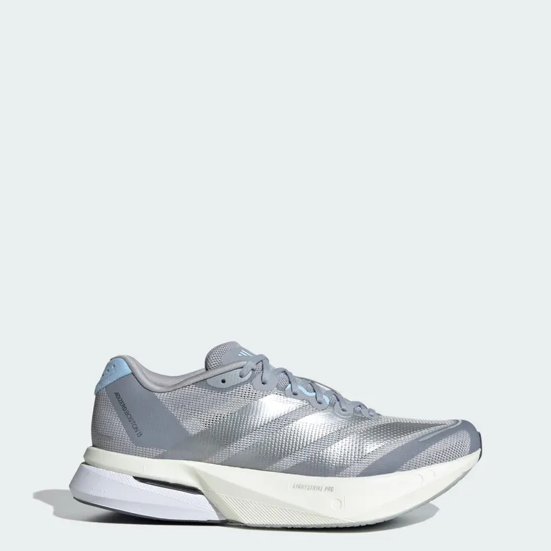 adidas Adizero Boston 13 Halo Silver Metallic Glow Blue “Halo Silver / Silver Metallic / Glow Blue” | JS4949