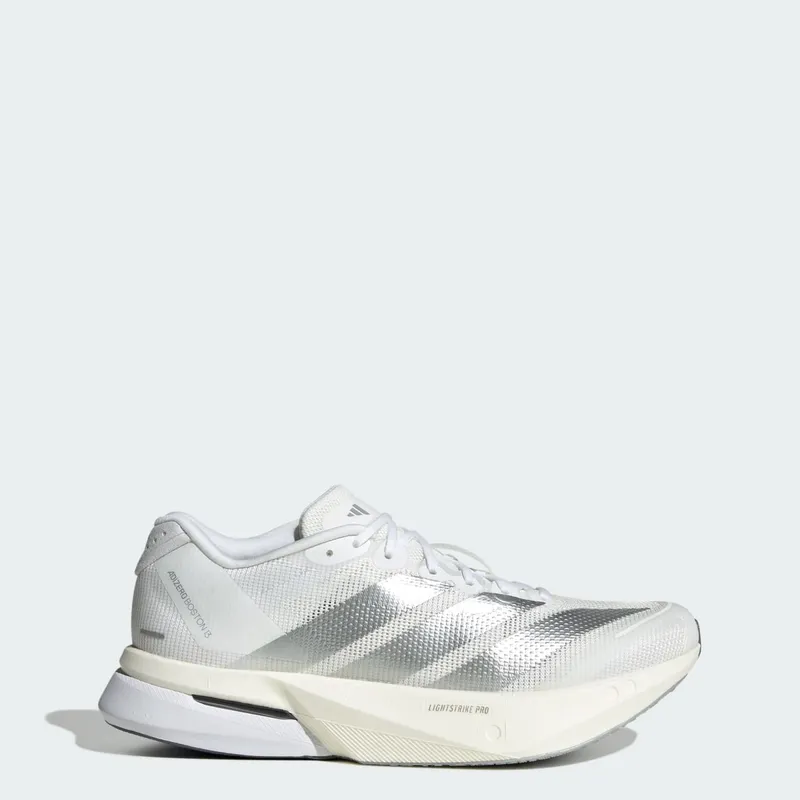 adidas Adizero Boston 13 Cloud White Matte Silver Dash Grey | JS4948