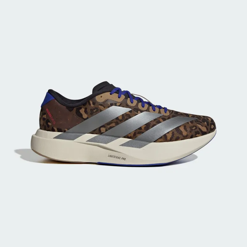 Adidas Adizero Evo SL “Leopard” “Preloved Brown / Iron Metallic / Lucid Blue” | JS4493