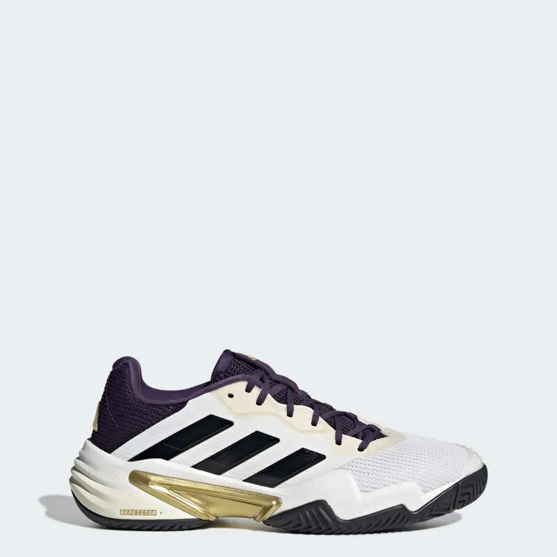 adidas Barricade 13 Core White Core Black Aurora Plum | JR1499