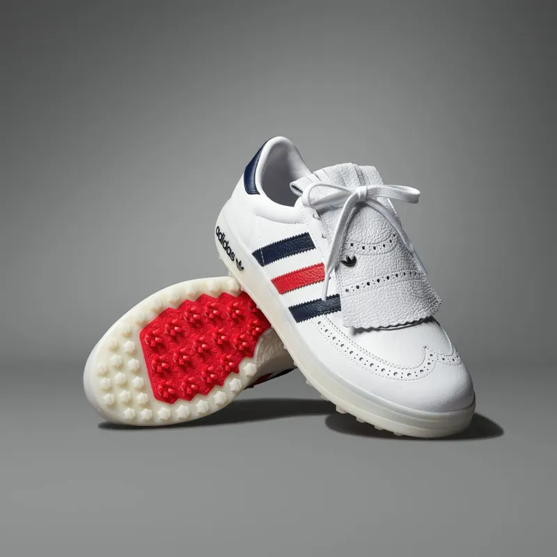 adidas Coursecup Spikeless Golf White Night Indigo Better Scarlet “Cloud White / Night Indigo / Better Scarlet” | IH2266