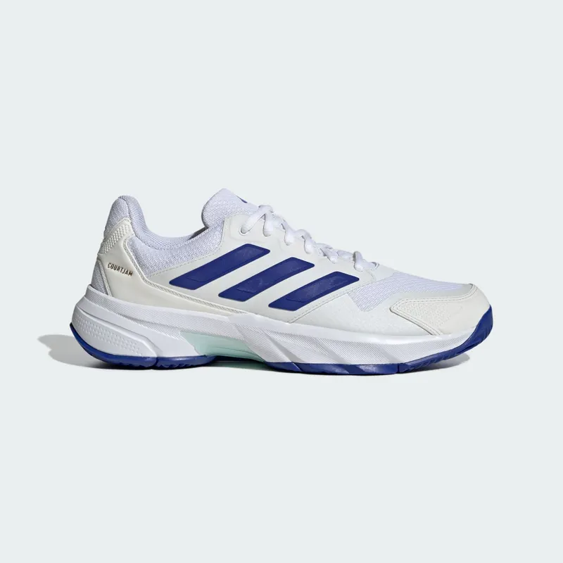adidas Courtjam Control 3 Cloud White Lucid Blue Semi Flash Aqua | IF9136