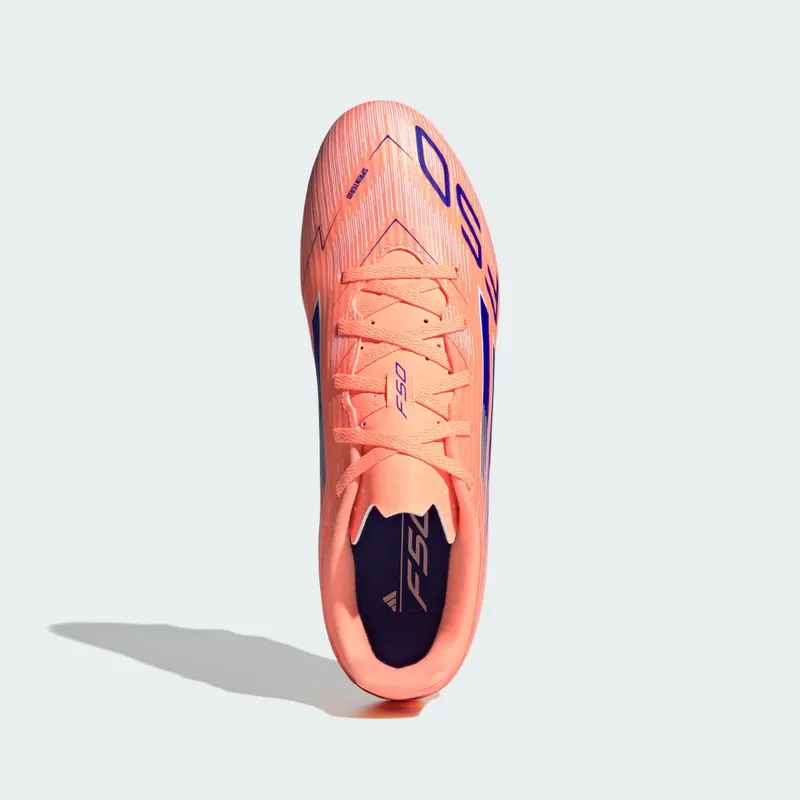adidas F50 Club FG/MG Coral Blaze Pack “Beam Orange / Lucid Blue / Cloud White” | JI0045