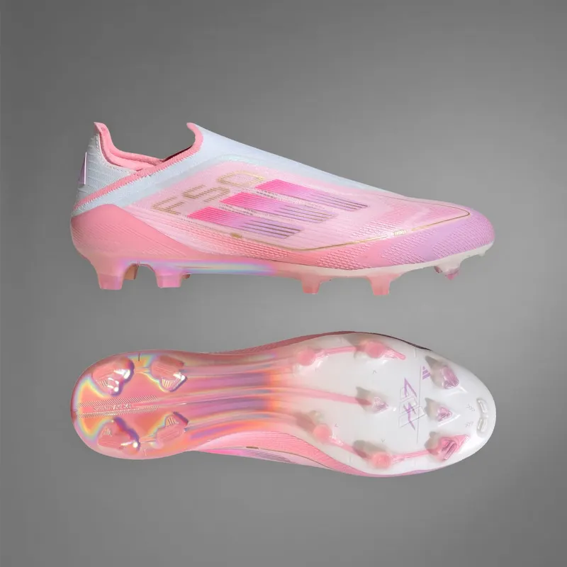 adidas F50 Elite Laceless FG Lamine Yamal LYT304 “Clear Pink / Purple Glow / Light Pink” | JQ0339