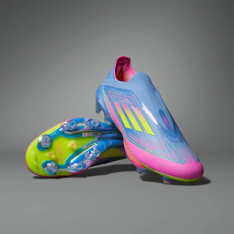 adidas F50+ Laceless FG Celestial Victory Pack “Blue Fusion / Lucid Lemon / Lucid Pink” | IE1250