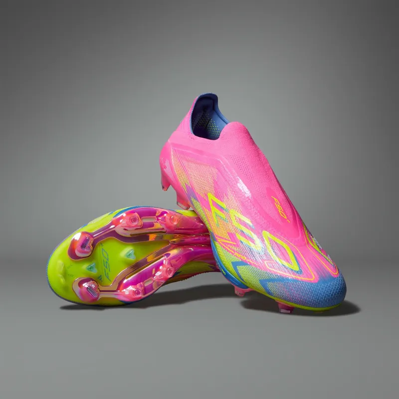 adidas F50+ Elite Laceless FG Mystic Victory Pack “Lucid Pink / Lucid Lemon / Blue Fusion” | JH6414