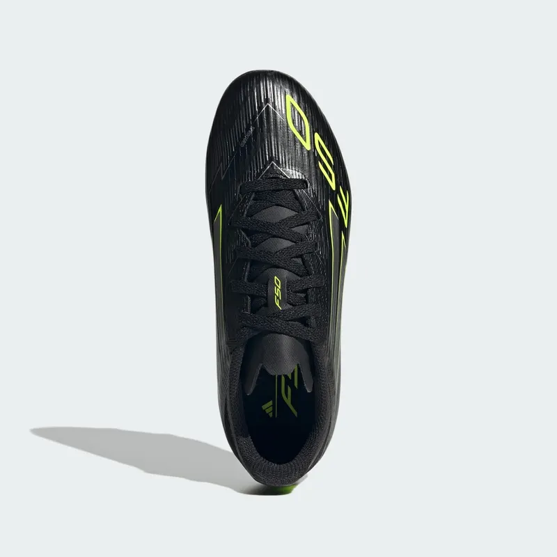 adidas F50 League FG/MG Electric Stealth Pack “Core Black / Iron Metallic / Lucid Lemon” | JH7744