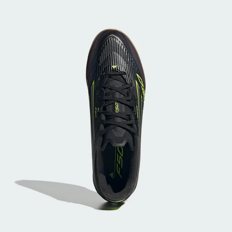 adidas F50 League Indoor Core Black Iron Metallic Lucid Lemon | JH7720