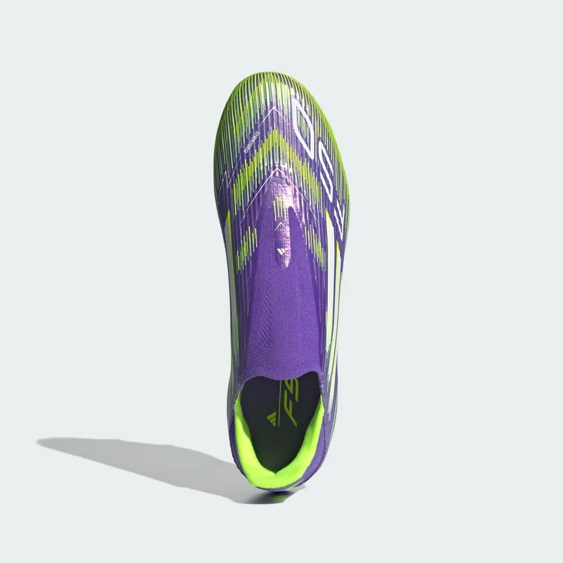 adidas F50 League Laceless FG/MG Purple Rush Cloud White Lucid Lemon | JH7734