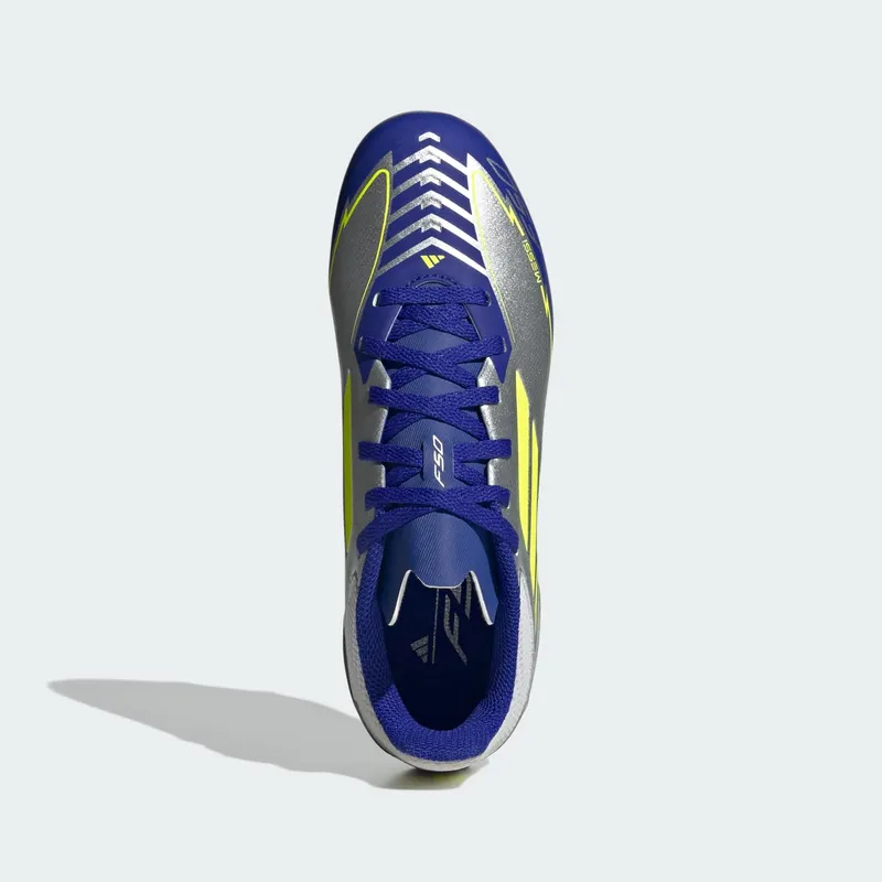 adidas F50 League FG/MG Messi Player Pack 1 “Silver Metallic / Solar Yellow / Lucid Blue” | IH0924