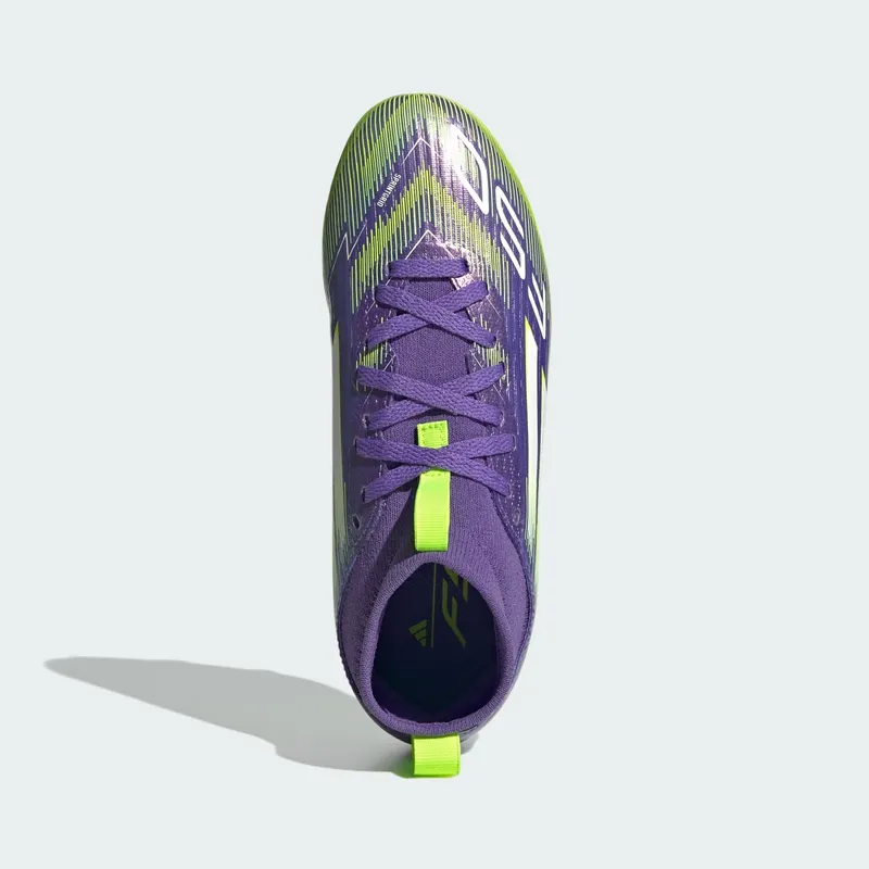adidas F50 League Mid-Cut FG/MG Purple Rush Cloud White Lucid Lemon | JI3547