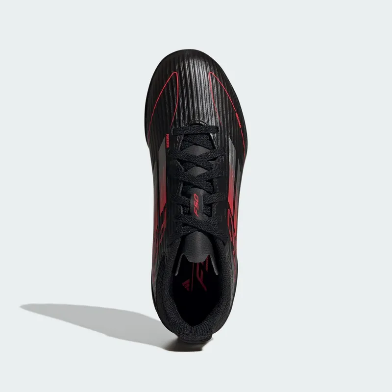 adidas F50 League Turf Core Black Iron Metallic Lucid Red | IE3756