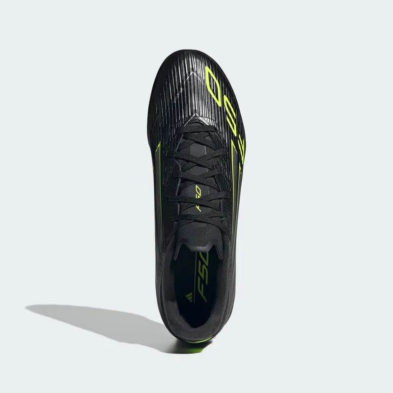 adidas F50 League Turf Core Black Iron Metallic Lucid Lemon | JH7725