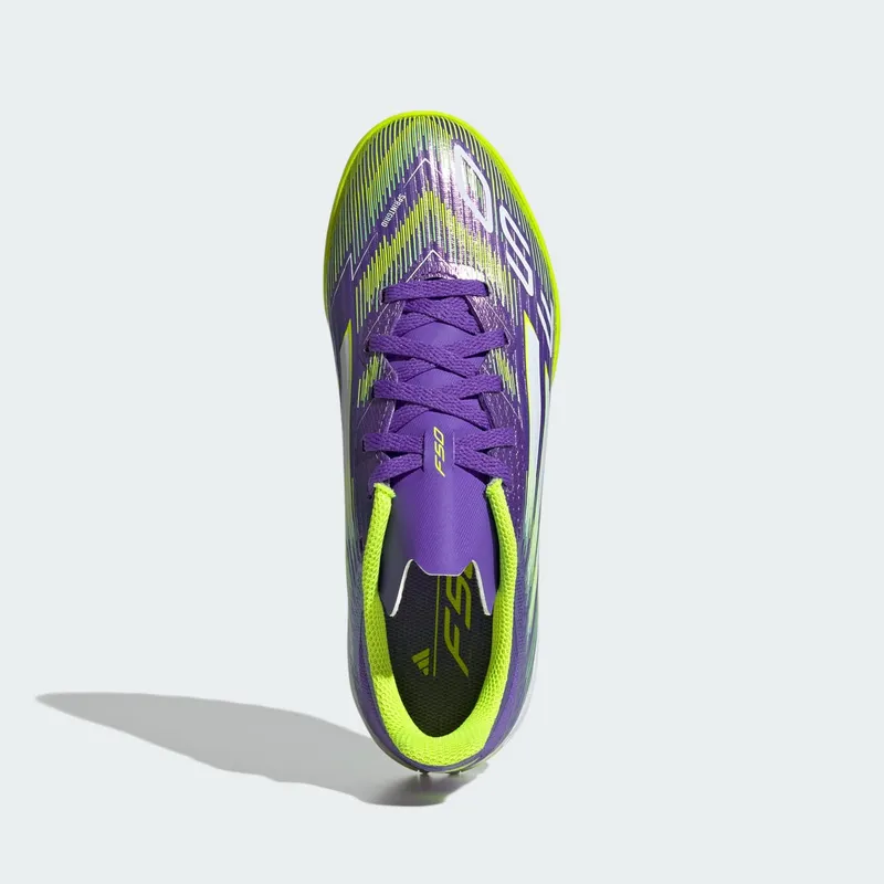 adidas F50 League TF Purple Rush Cloud White Lucid Lemon | JI0000